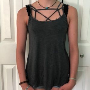 Dark grey tank top